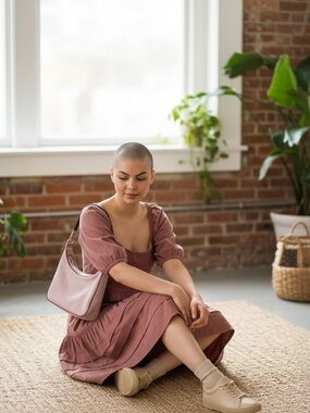 American Eagle Outfitters Pink Midi Dress